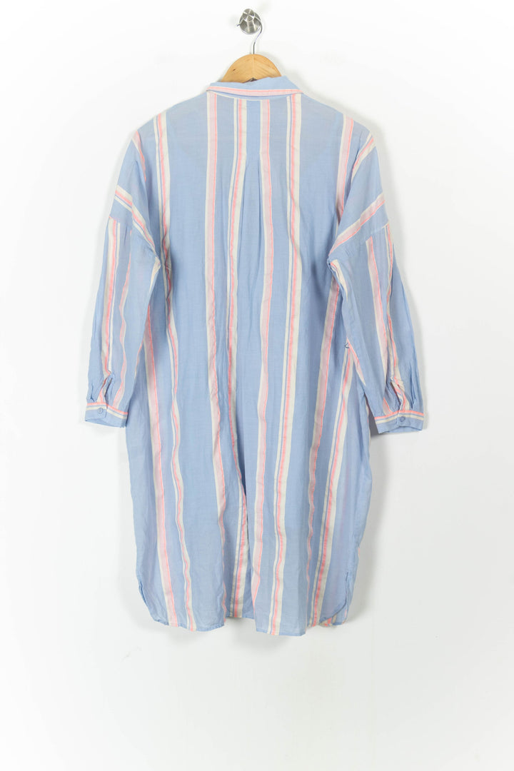 Robe Chemise Bleu et Blanc - Taille S/36 de la marque Caroll | PARAD44012 - Vendu par Paradigme - Image 4