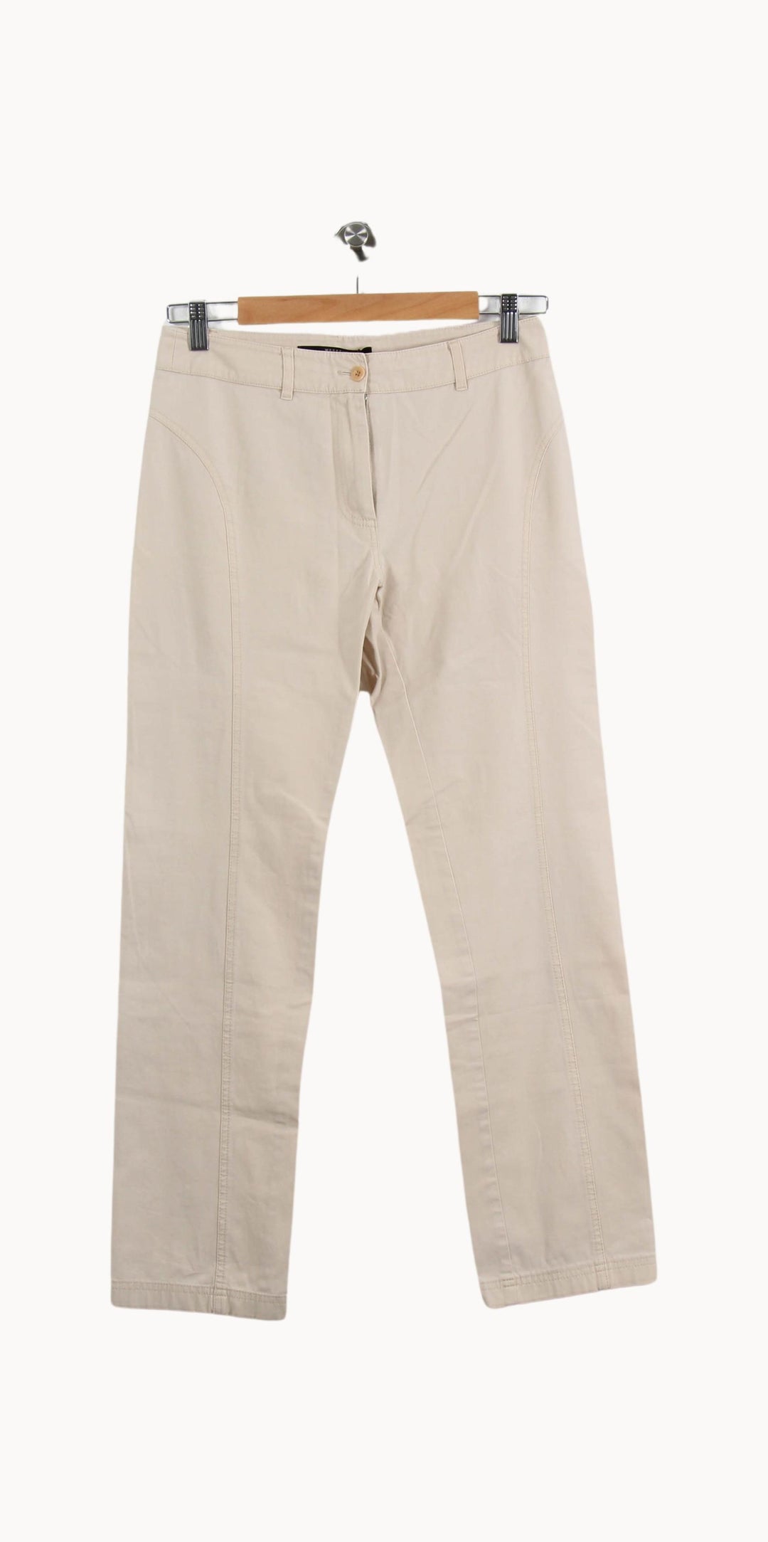 Pantalon Beige - Taille M/38 de la marque Weekend Max Mara | PARAD44017 - Vendu par Paradigme - Image 2