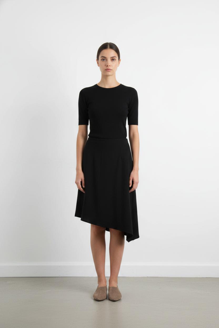 Jupe Asymétrique Noire - Taille M/38