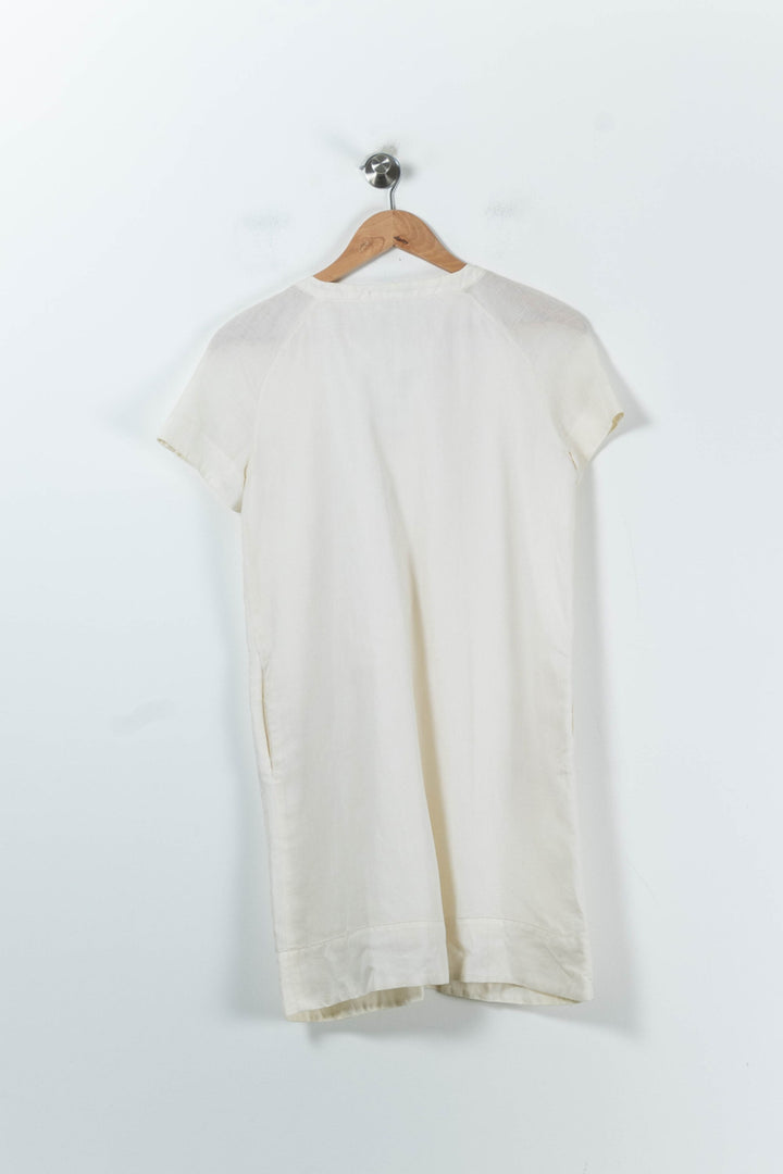 Robe Courte Blanche - Taille M/38 de la marque Paul & Joe Sister | PARAD44038 - Vendu par Paradigme - Image 4