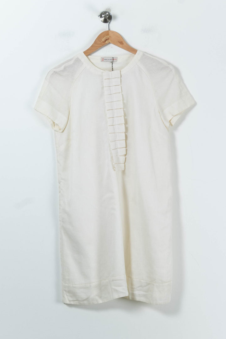 Robe Courte Blanche - Taille M/38 de la marque Paul & Joe Sister | PARAD44038 - Vendu par Paradigme - Image 2