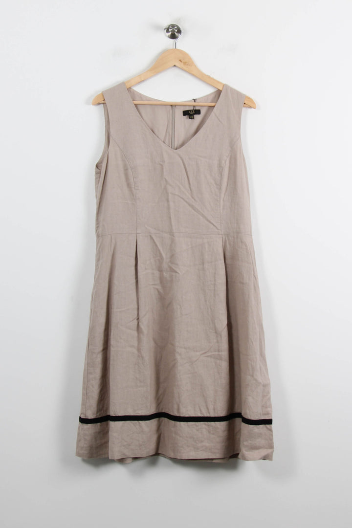 Robe Sans Manches Beige et Noir - Taille XXL/44 de la marque Maison 123 | PARAD44047 - Vendu par Paradigme - Image 2