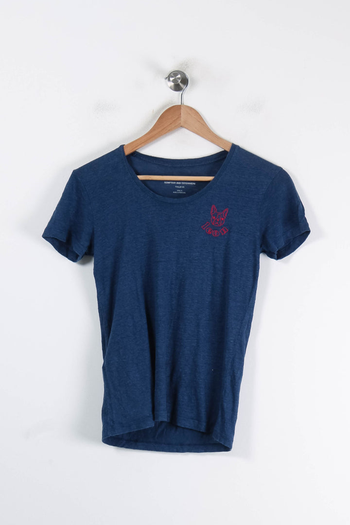 Tee-shirt Bleu - Taille XS/34 de la marque Comptoir des Cotonniers | PARAD44053 - Vendu par Paradigme - Image 2