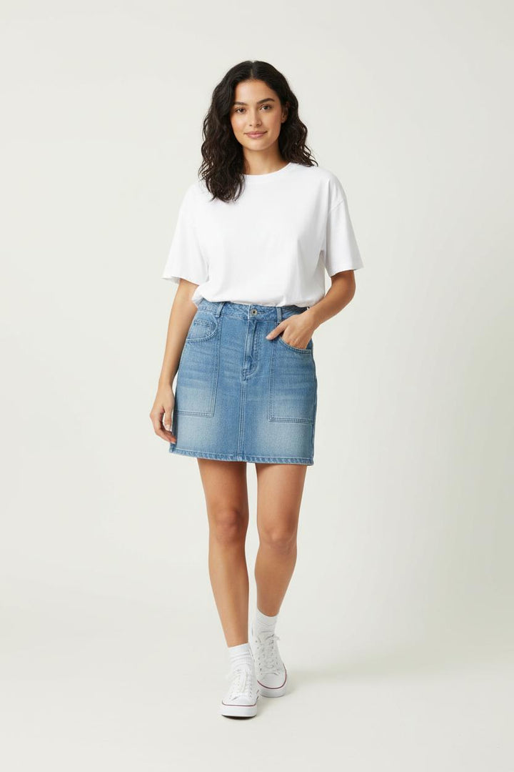 Jupe en Jean Bleue - Taille S/36 de la marque Galeries Lafayette | PARAD44054 - Vendu par Paradigme - Image 1
