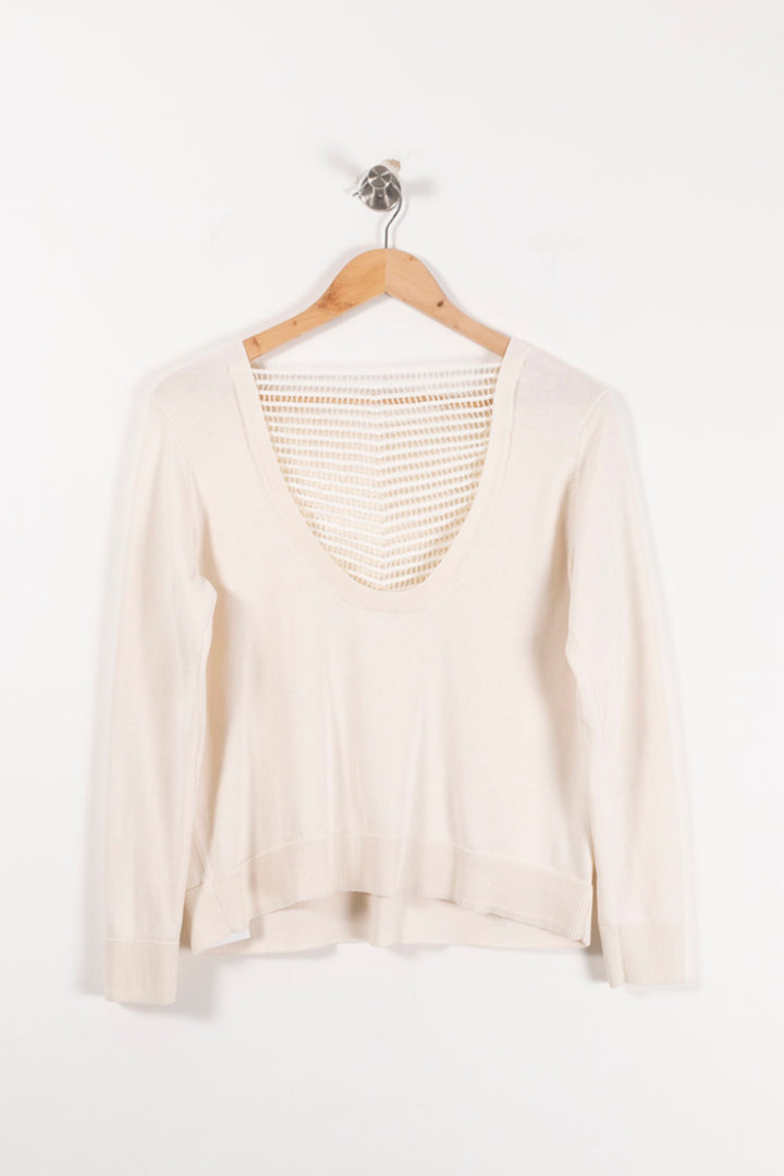 Pull Beige - Taille M/38 de la marque Claudie Pierlot | PARAD44062 - Vendu par Paradigme - Image 4