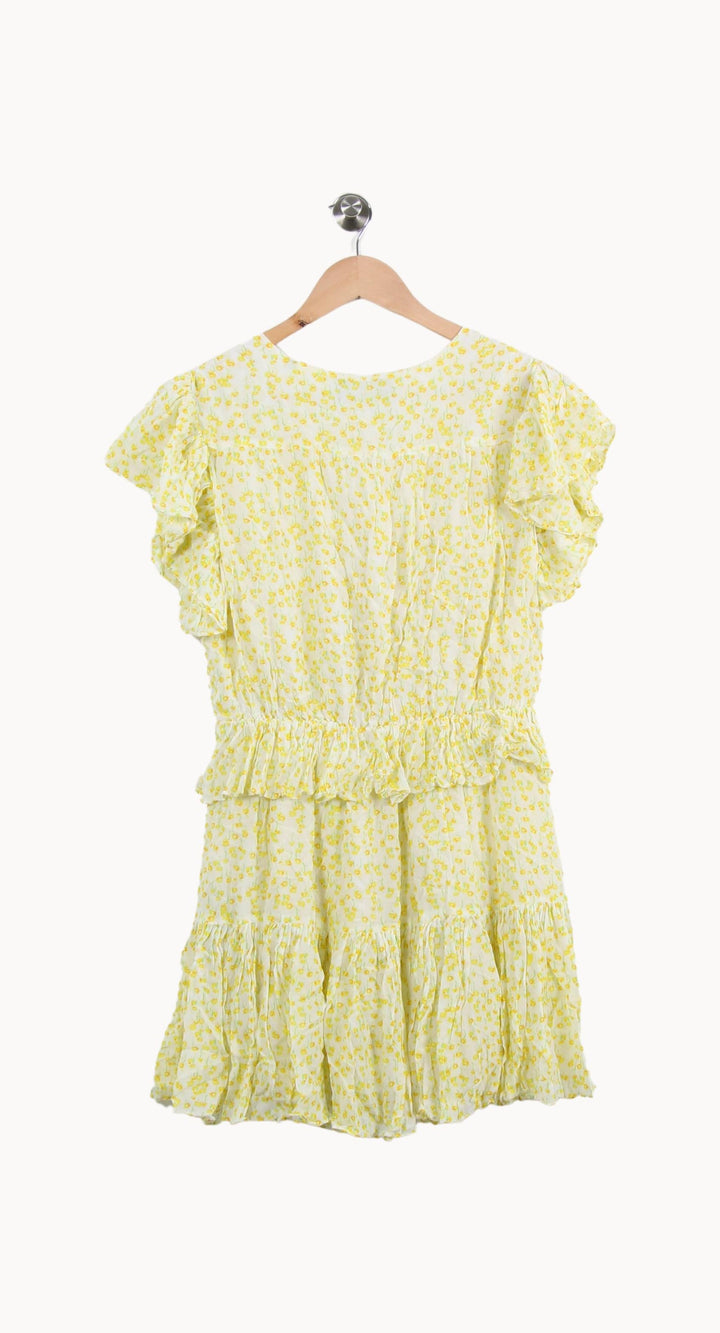 Robe Volantée Jaune - Taille L/40 de la marque The Kooples | PARAD44070 - Vendu par Paradigme - Image 4