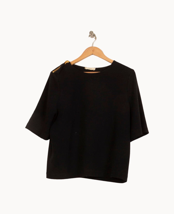 T-shirt Noir - Taille M/38 de la marque ba&sh | PARAD44074 - Vendu par Paradigme - Image 2