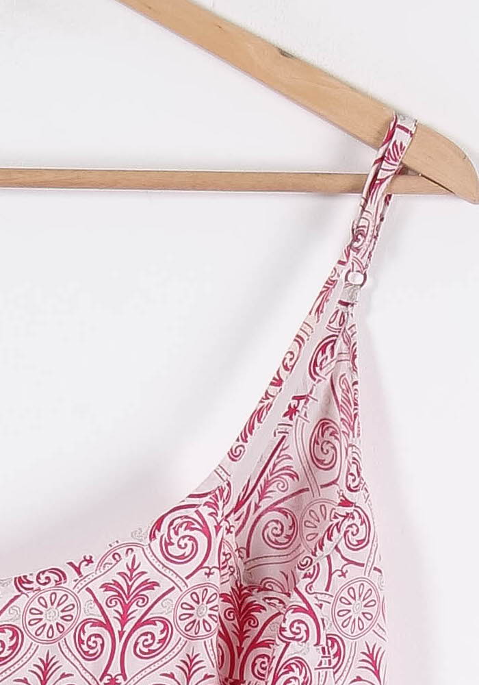 Combishort Blanc et Rose - Taille M/38 de la marque Galeries Lafayette | PARAD44093 - Vendu par Paradigme - Image 3