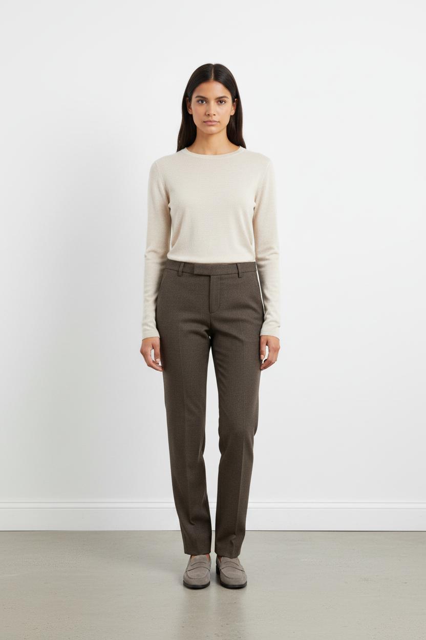 Pantalon en flanelle gris - Taille XS/34