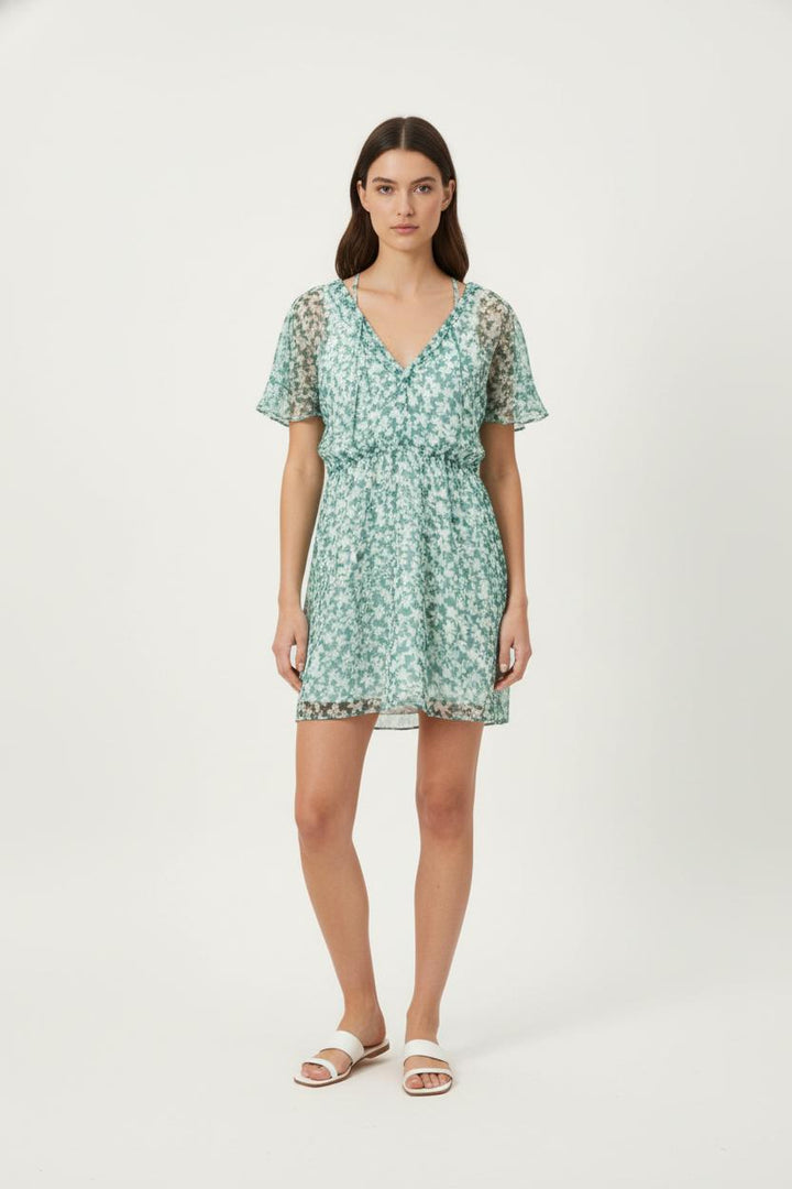 Robe courte verte - Taille XS/34 de la marque IKKS | PARAD44160 - Vendu par Paradigme - Image 1