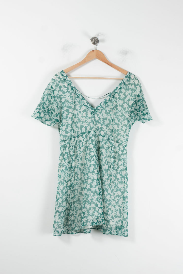 Robe courte verte - Taille XS/34 de la marque IKKS | PARAD44160 - Vendu par Paradigme - Image 2
