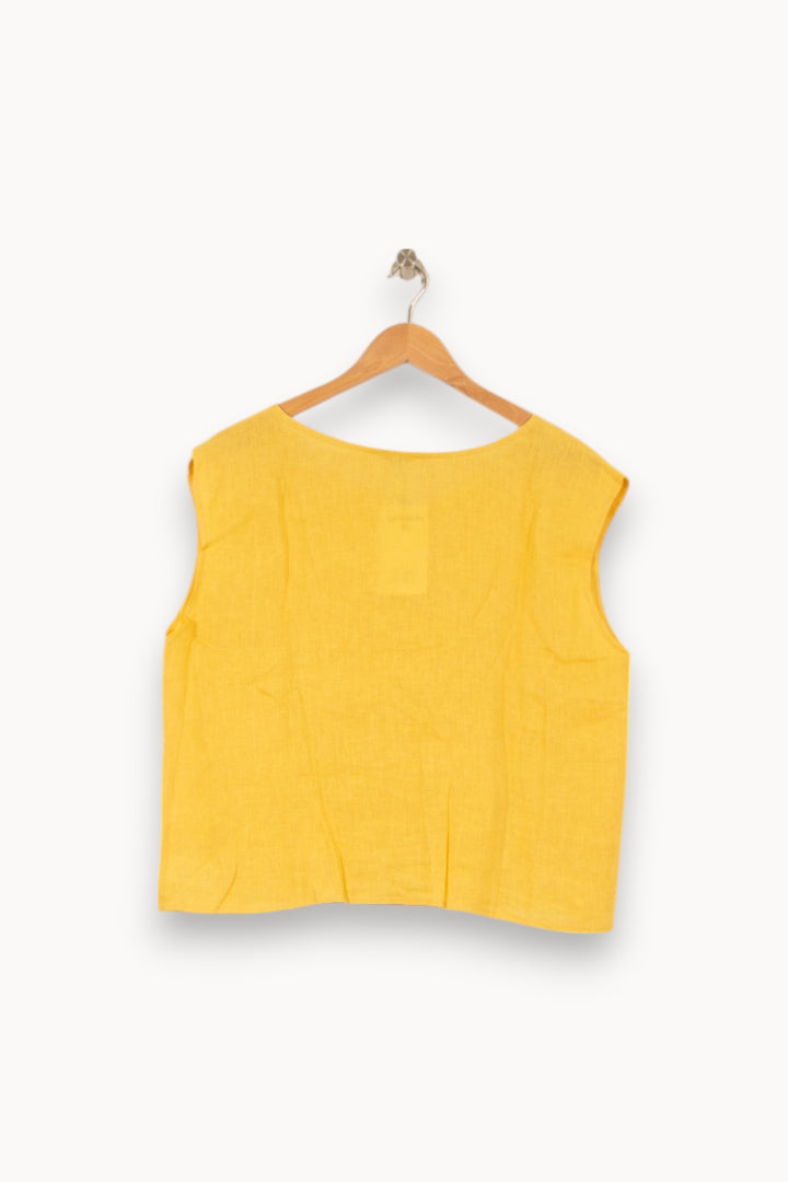 Débardeur Jaune - Taille L/40 de la marque Agnès b. | PARAD44177 - Vendu par Paradigme - Image 4