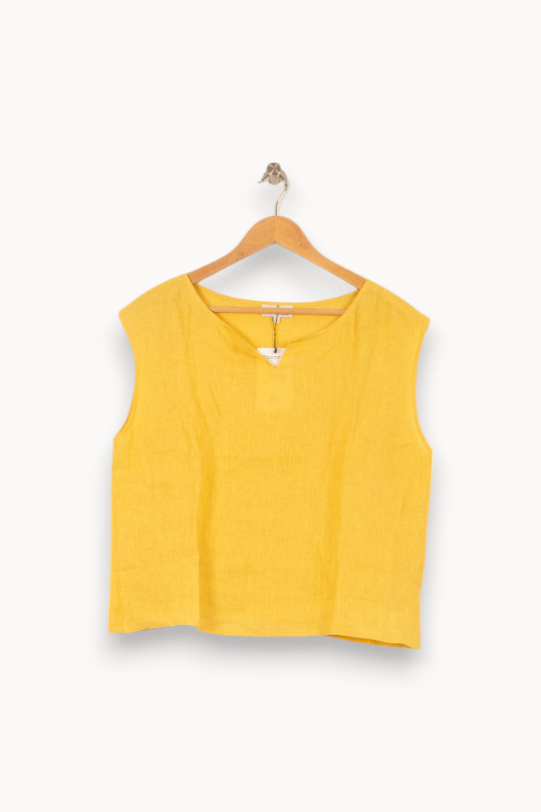 Débardeur Jaune - Taille L/40 de la marque Agnès b. | PARAD44177 - Vendu par Paradigme - Image 2
