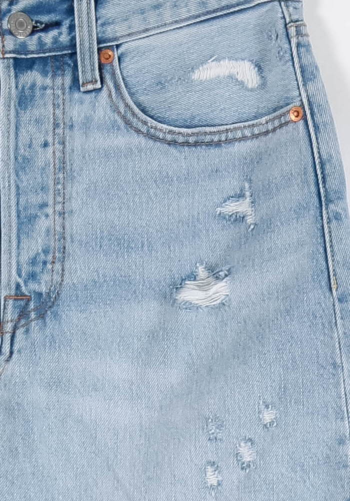 Jupe en Jean Bleue - Taille S/36 de la marque Levi's | PARAD44194 - Vendu par Paradigme - Image 3