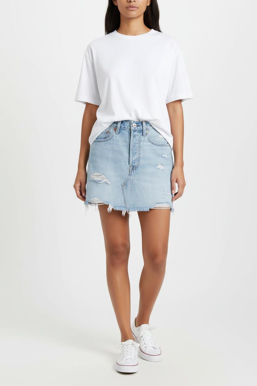 Jupe en Jean Bleue - Taille S/36 de la marque Levi's | PARAD44194 - Vendu par Paradigme - Image 1