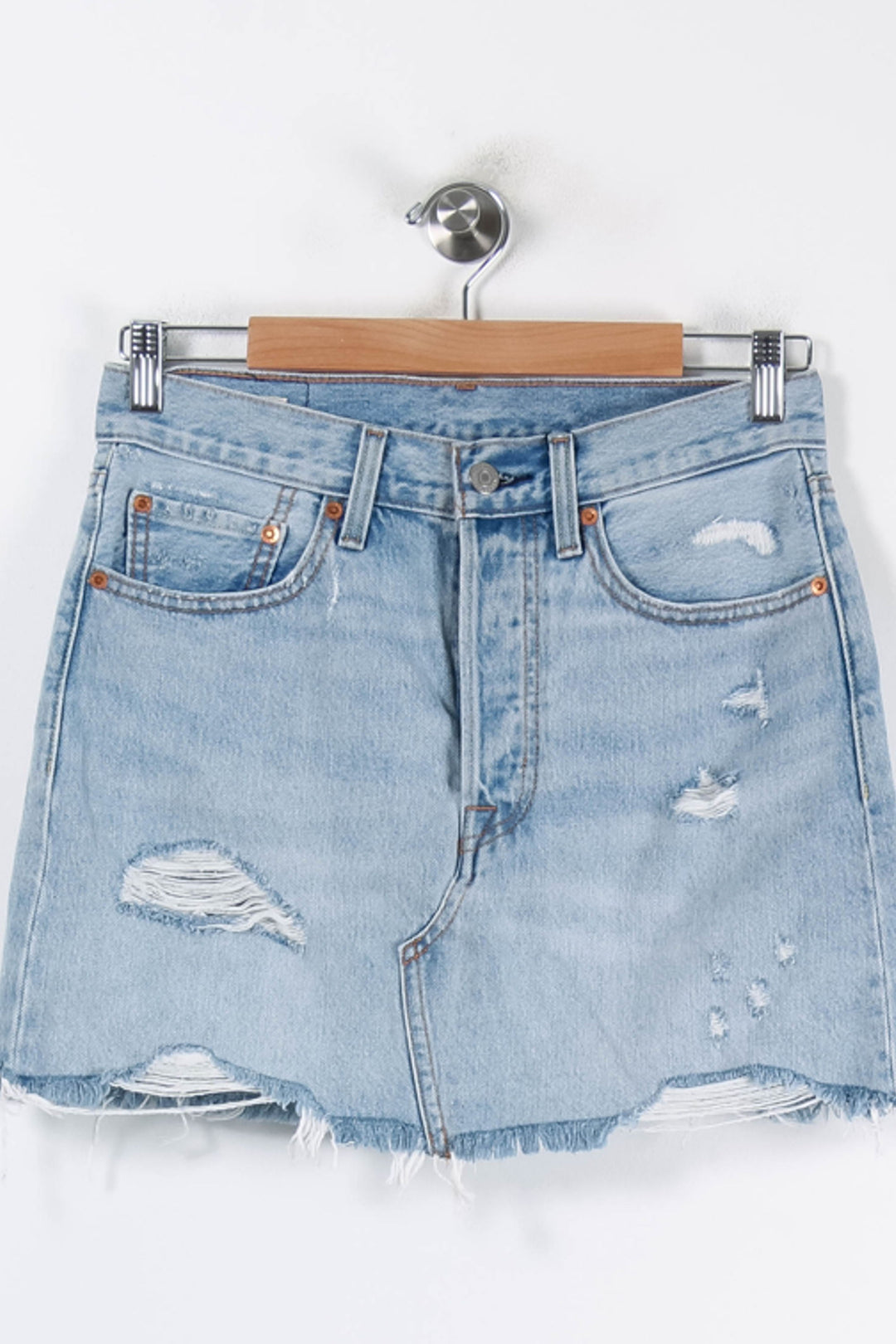 Jupe en Jean Bleue - Taille S/36 de la marque Levi's | PARAD44194 - Vendu par Paradigme - Image 2