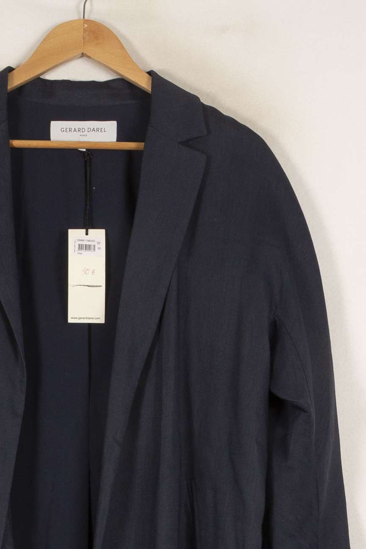 Manteau-veste bleu - Taille S/36 de la marque Gerard Darel | PARAD44208 - Vendu par Paradigme - Image 2
