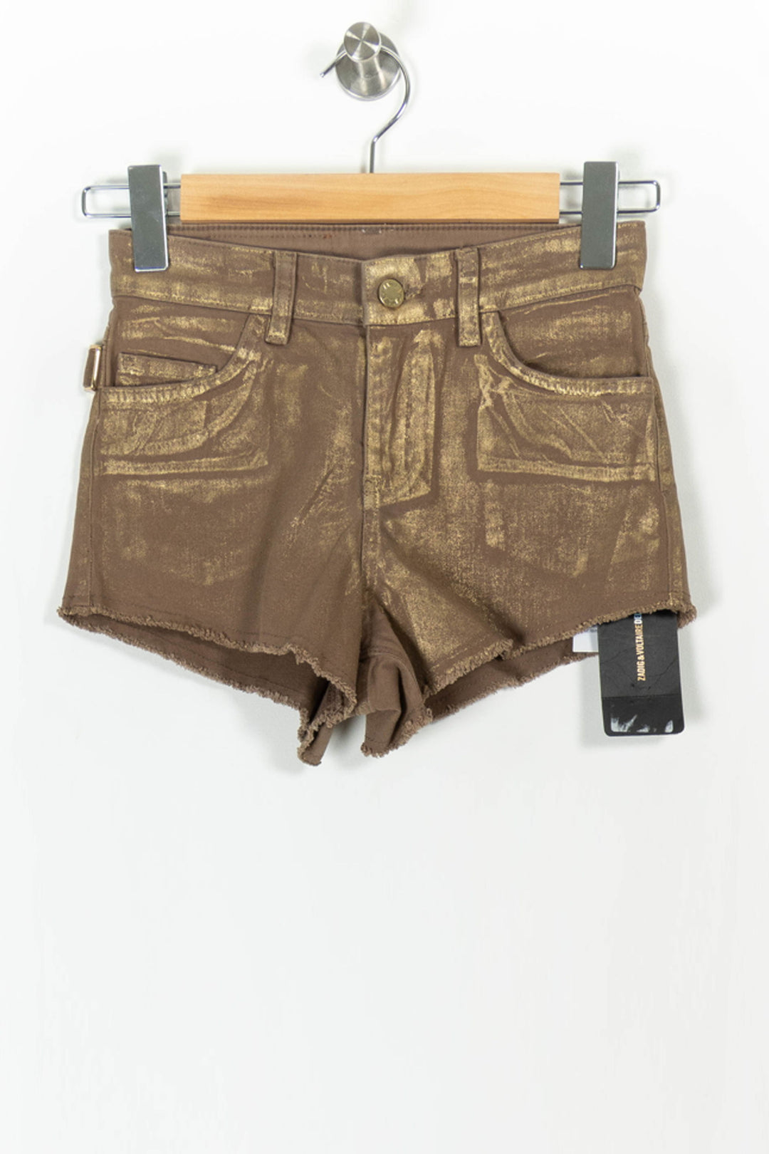 Short doré/bronze - Taille XS/34 de la marque Zadig&Voltaire | PARAD44212 - Vendu par Paradigme - Image 2