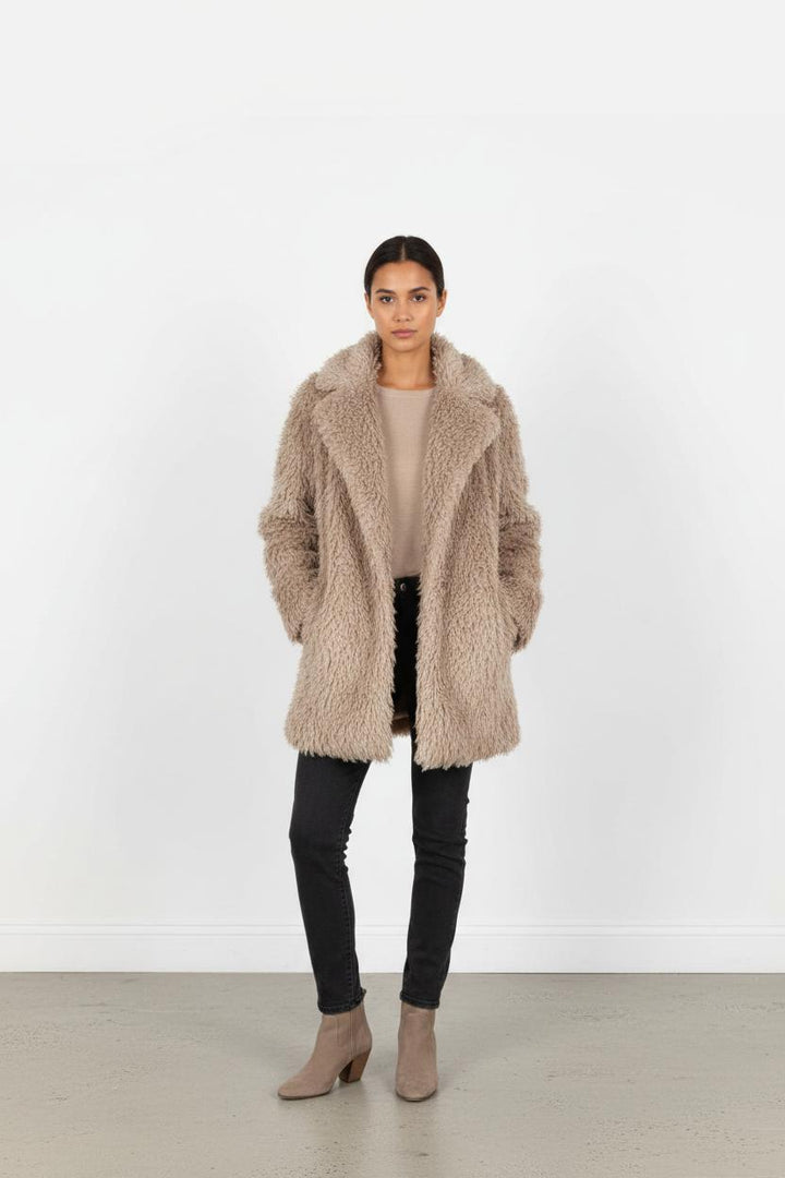 Manteau gris/rose - Taille S/36