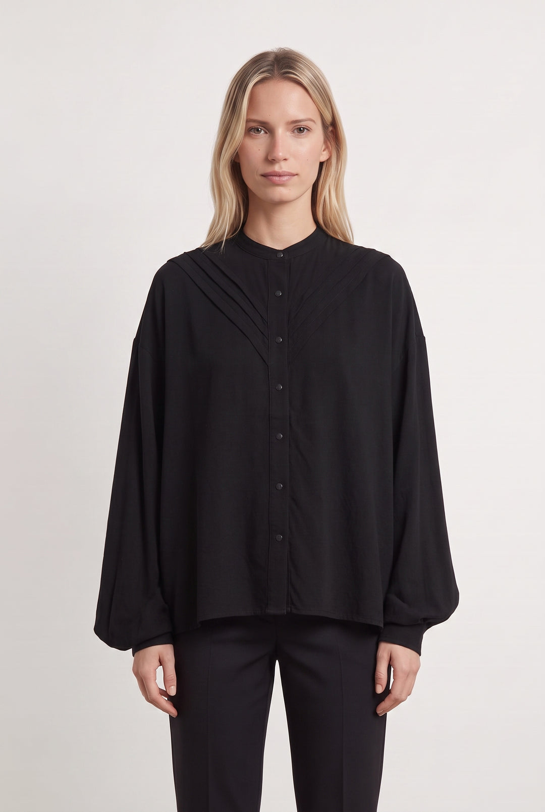 Chemise noire - Taille S/36 de la marque The Kooples | PARAD44225 - Vendu par Paradigme - Image 1