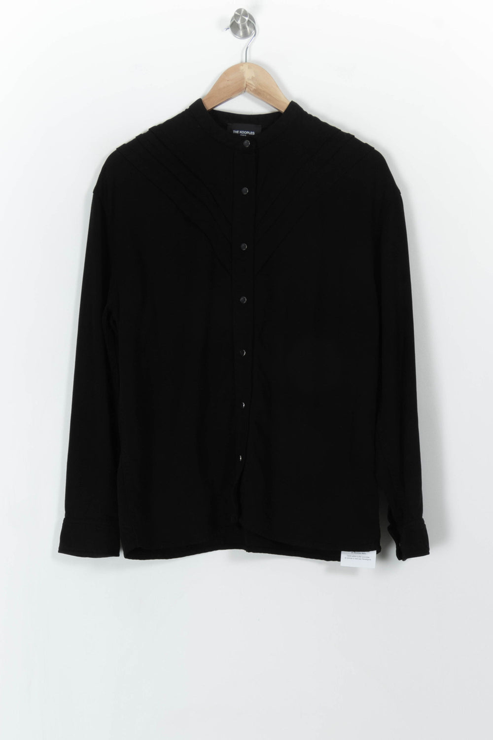 Chemise noire - Taille S/36 de la marque The Kooples | PARAD44225 - Vendu par Paradigme - Image 2