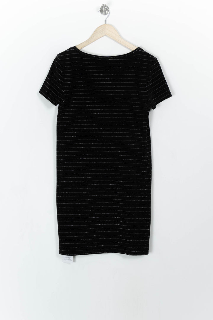 Robe en velours noir rayée - Taille S/36 de la marque Des petits hauts | PARAD44228 - Vendu par Paradigme - Image 4