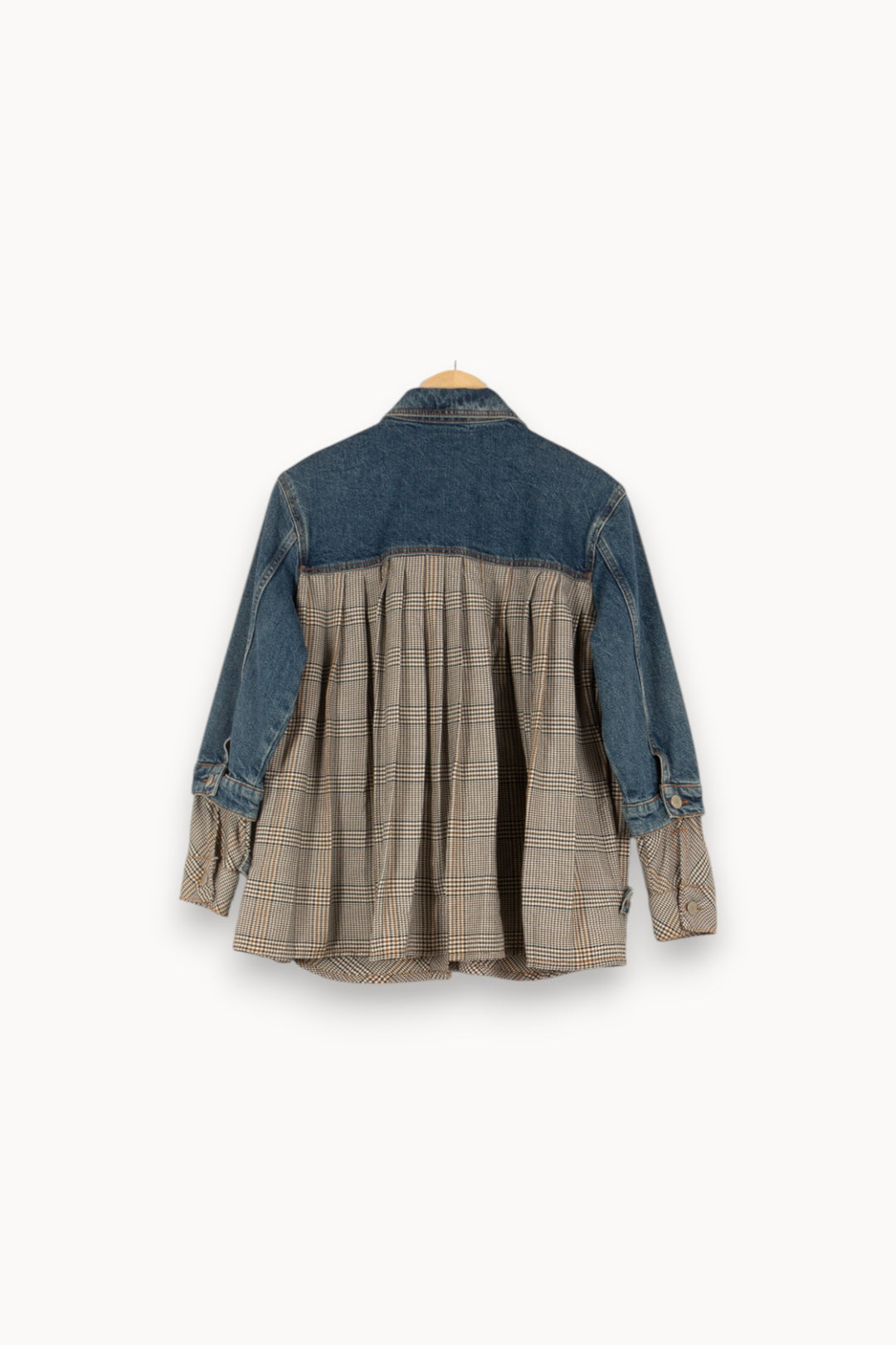 Veste bleue bimatière - Taille XS/34 de la marque Maje | PARAD44229 - Vendu par Paradigme - Image 3