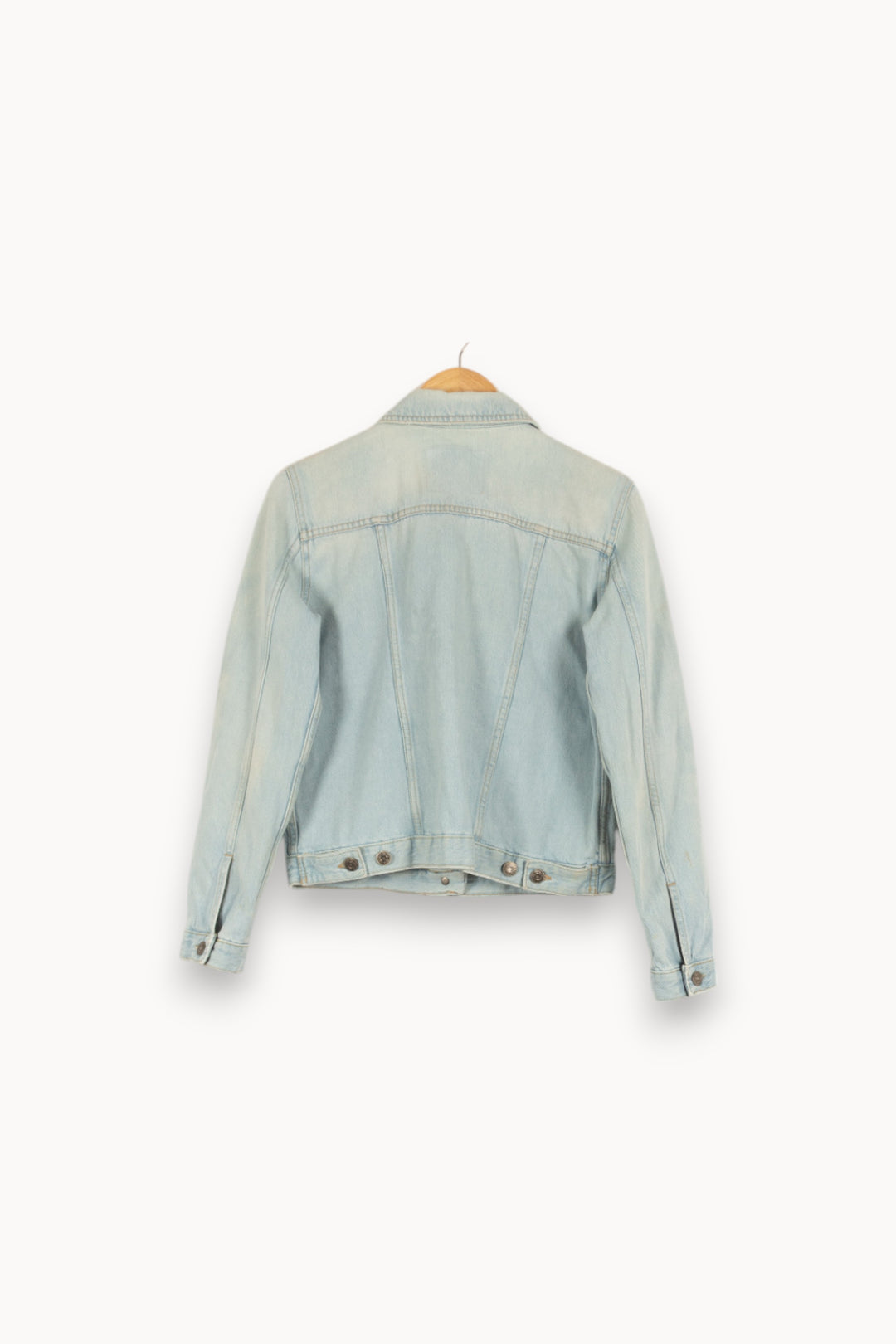 Veste en jean bleue - Taille M/38 de la marque American Vintage | PARAD44231 - Vendu par Paradigme - Image 3
