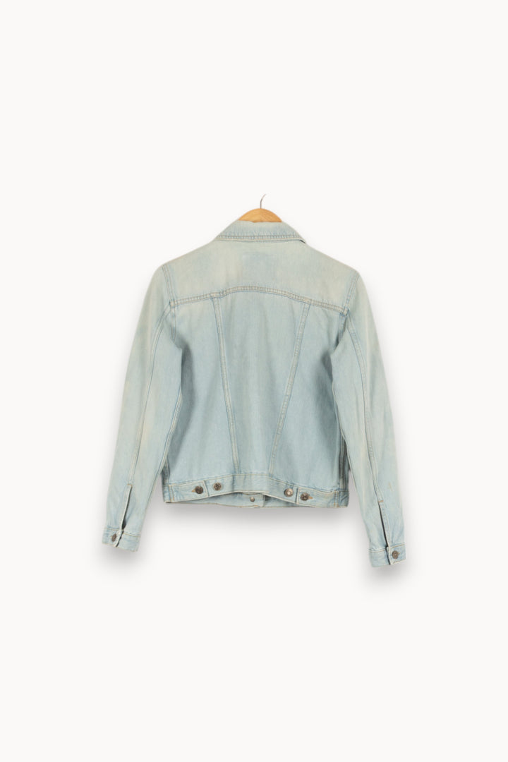 Veste en jean bleue - Taille M/38 de la marque American Vintage | PARAD44231 - Vendu par Paradigme - Image 3