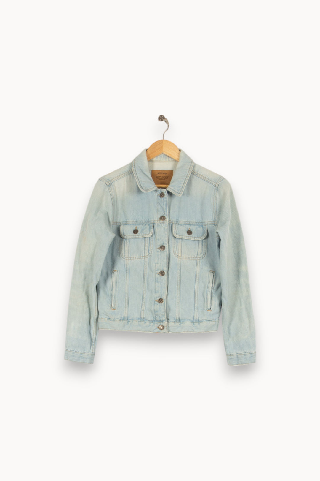 Veste en jean bleue - Taille M/38 de la marque American Vintage | PARAD44231 - Vendu par Paradigme - Image 1