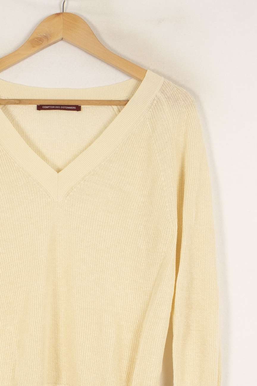 Pull en maille beige - Taille M/38 de la marque Comptoir des Cotonniers | PARAD44258 - Vendu par Paradigme - Image 2