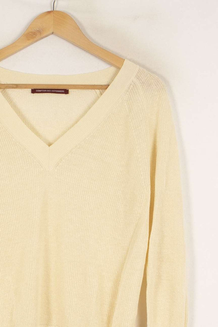 Pull en maille beige - Taille M/38 de la marque Comptoir des Cotonniers | PARAD44258 - Vendu par Paradigme - Image 2