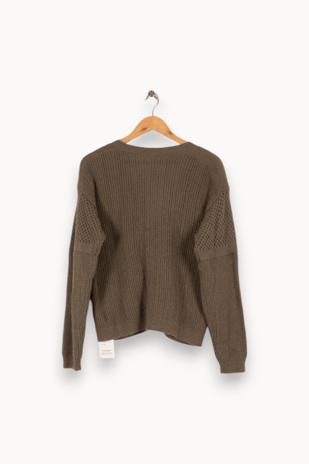 Cardigan en maille vert - Taille S/36 de la marque IKKS | PARAD44265 - Vendu par Paradigme - Image 3