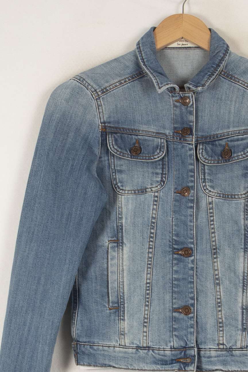 Veste en jean bleue - Taille S/36 de la marque Comptoir des Cotonniers | PARAD44267 - Vendu par Paradigme - Image 2