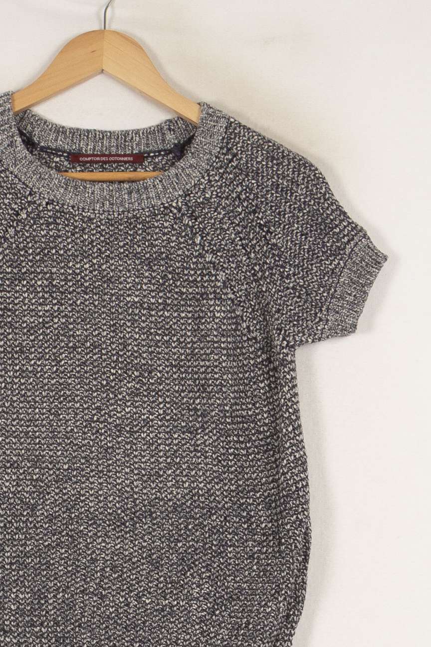 Top en maille gris/bleu - Taille S/36 de la marque Comptoir des Cotonniers | PARAD44274 - Vendu par Paradigme - Image 2