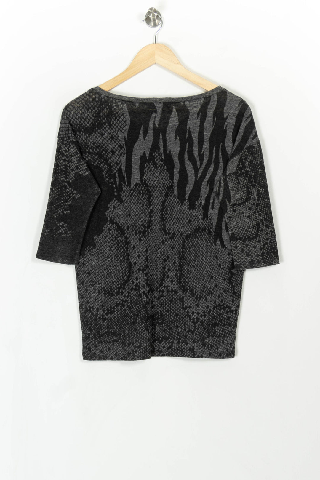 T-shirt gris - Taille S/36 de la marque Sandro | PARAD44282 - Vendu par Paradigme - Image 4