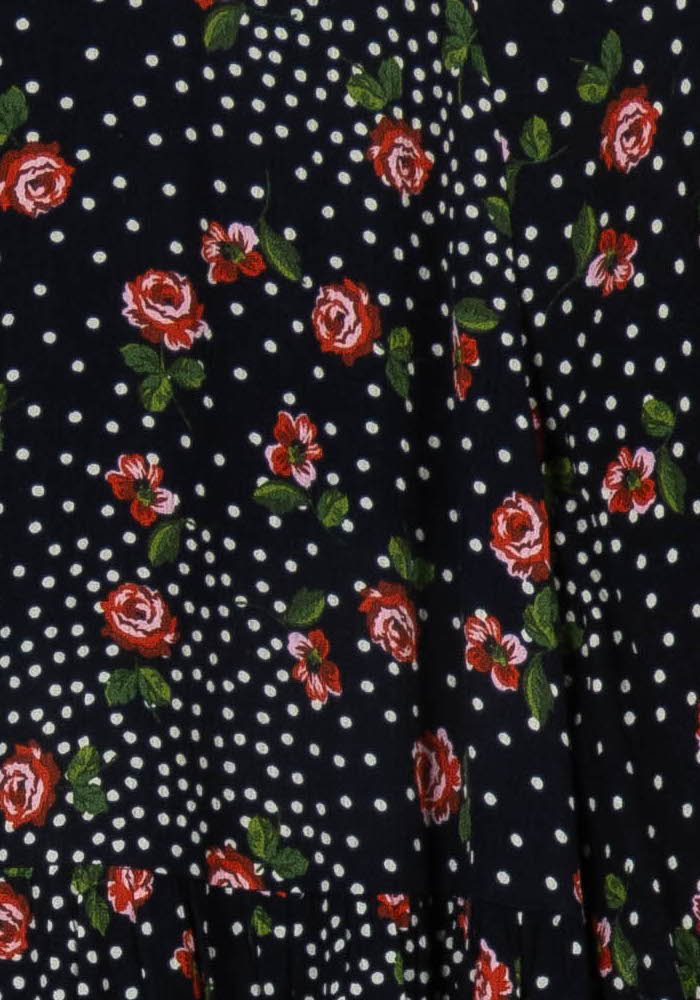 Robe bleu foncé à motifs - Taille XS/34 de la marque Sézane | PARAD44316 - Vendu par Paradigme - Image 3