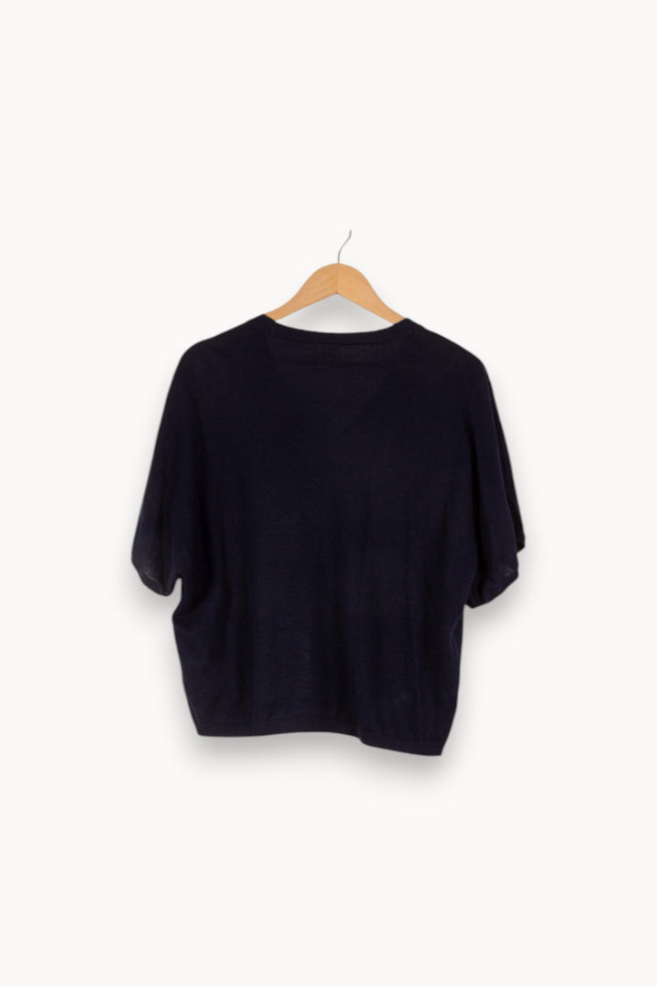 Cardigan bleu foncé - Taille XS/34 de la marque Des petits hauts | PARAD44317 - Vendu par Paradigme - Image 3