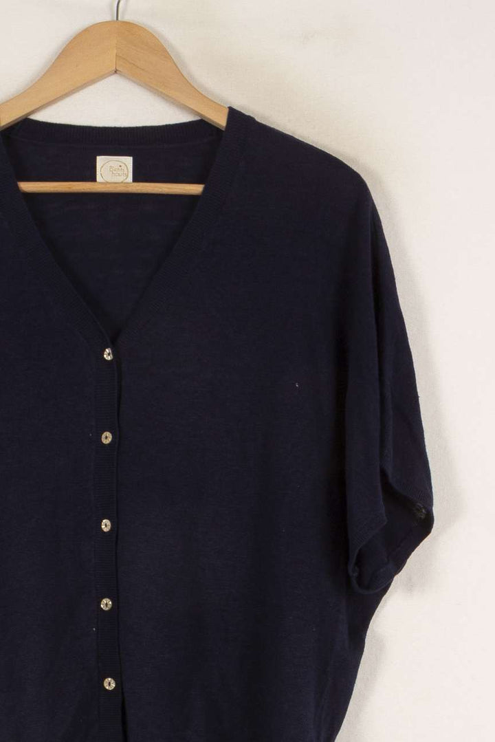 Cardigan bleu foncé - Taille XS/34 de la marque Des petits hauts | PARAD44317 - Vendu par Paradigme - Image 2