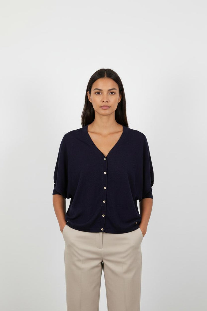 Cardigan bleu foncé - Taille XS/34