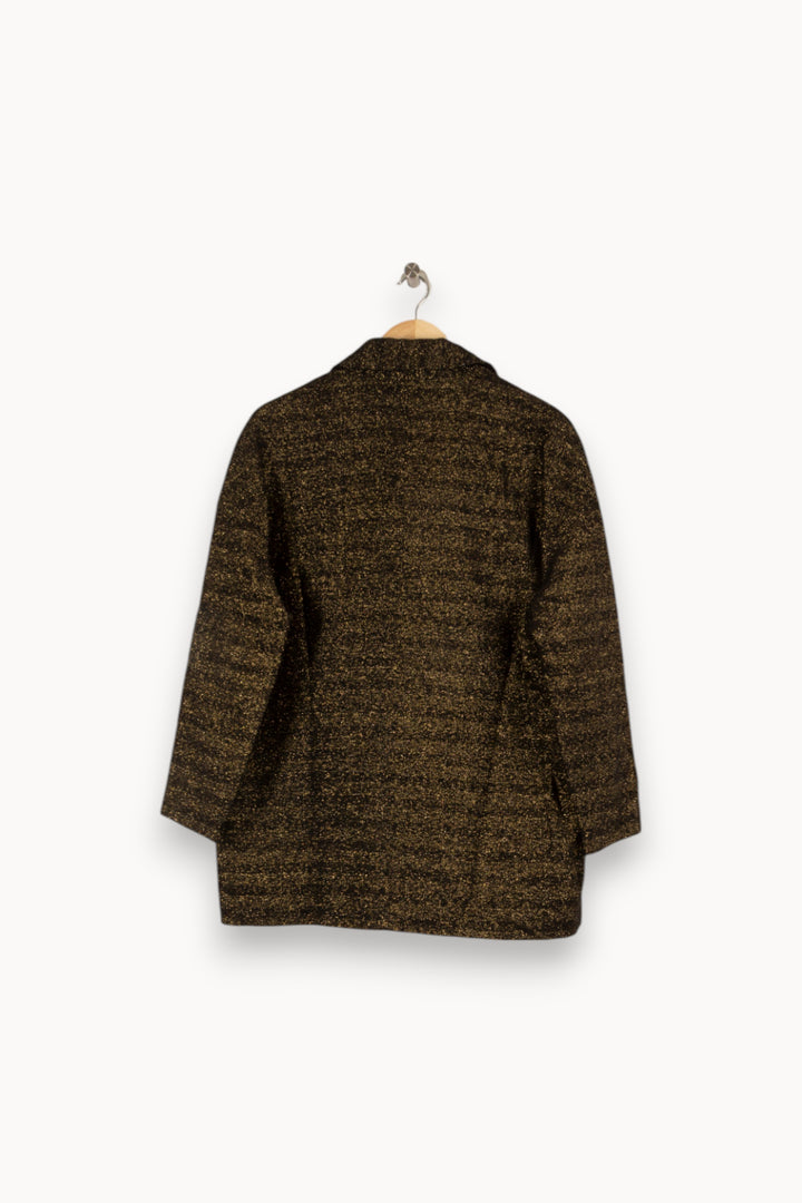 Veste noire et dorée - Taille M/38 de la marque Des petits hauts | PARAD44323 - Vendu par Paradigme - Image 3