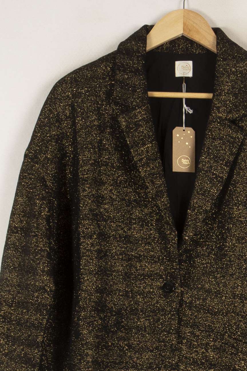 Veste noire et dorée - Taille M/38 de la marque Des petits hauts | PARAD44323 - Vendu par Paradigme - Image 2
