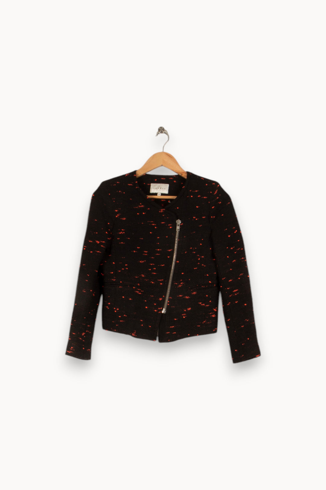 Veste noire et rose - Taille S/36 de la marque Sandro | PARAD44326 - Vendu par Paradigme - Image 1