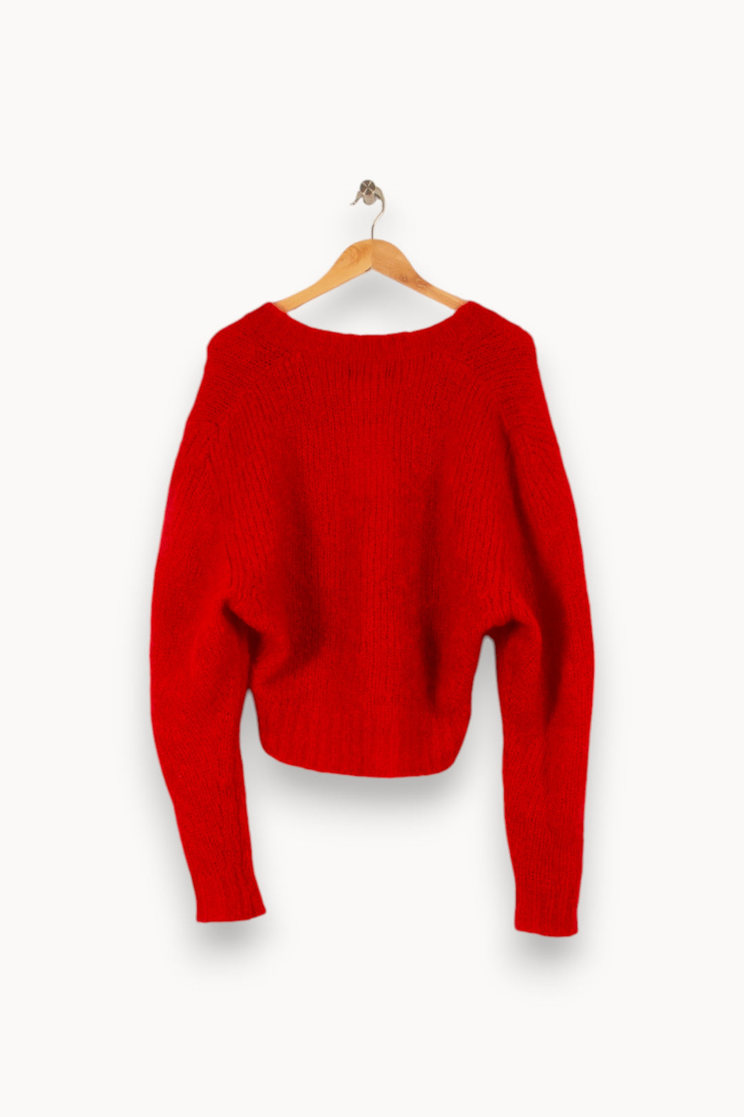 Pull en maille rouge - Taille M/38 de la marque Isabel Marant | PARAD44340 - Vendu par Paradigme - Image 3