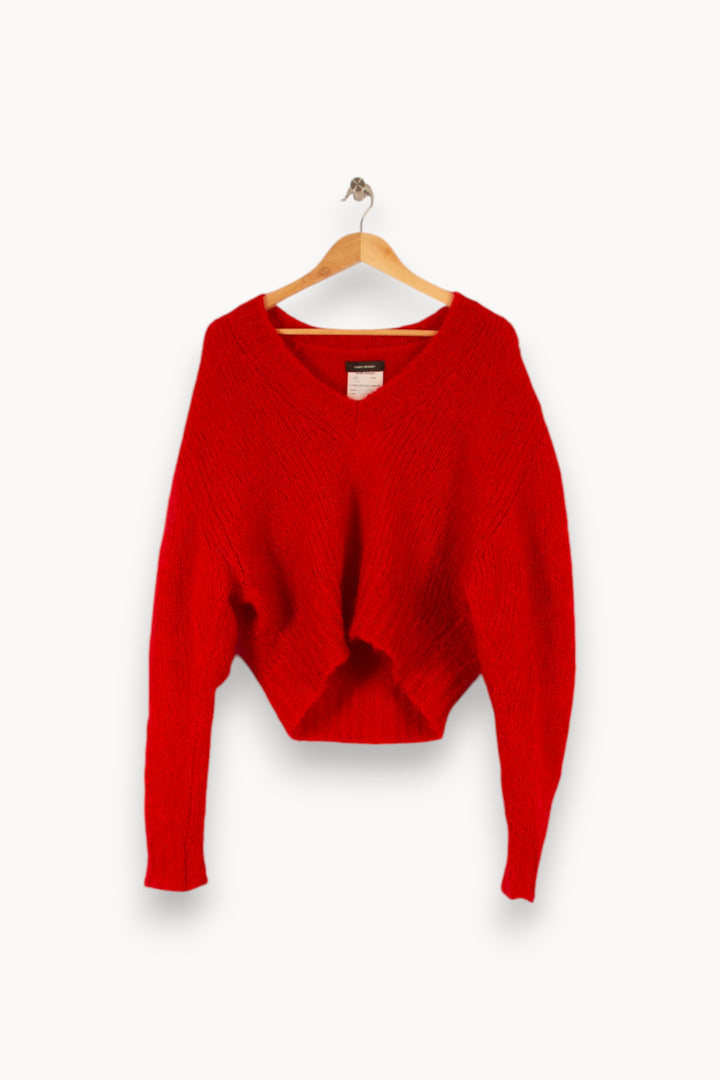 Pull en maille rouge - Taille M/38 de la marque Isabel Marant | PARAD44340 - Vendu par Paradigme - Image 1