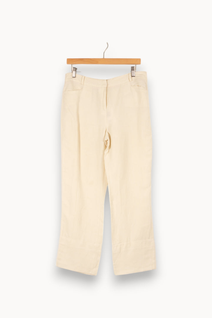 Pantalon blanc - Taille L/40 de la marque Maison 123 | PARAD44341 - Vendu par Paradigme - Image 1
