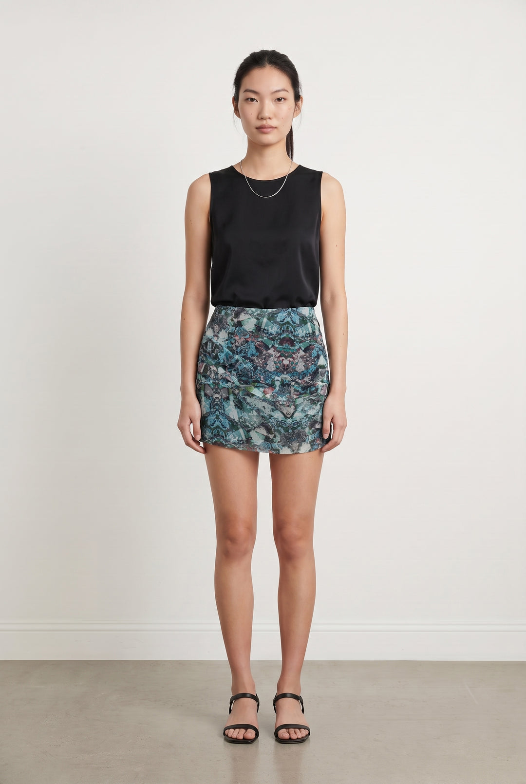 Jupe bleue à motifs - Taille M/38 de la marque IKKS | PARAD44363 - Vendu par Paradigme - Image 1