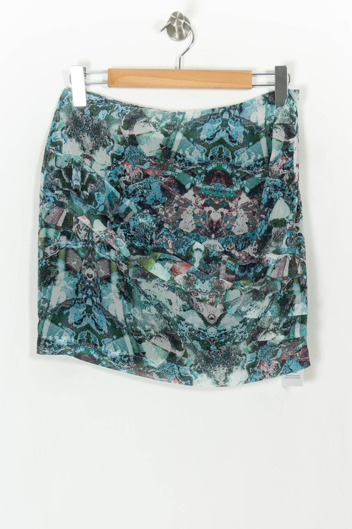 Jupe bleue à motifs - Taille M/38 de la marque IKKS | PARAD44363 - Vendu par Paradigme - Image 2