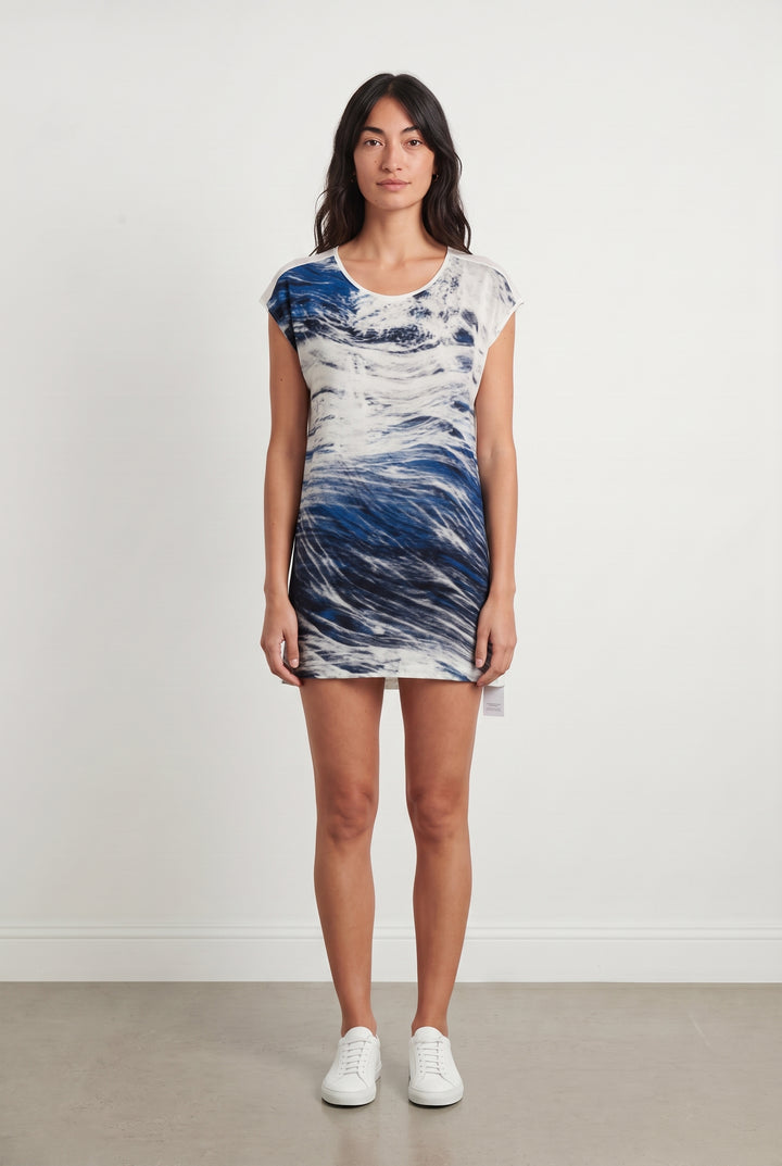 Robe blanche et bleue - Taille S/36 de la marque IKKS | PARAD44375 - Vendu par Paradigme - Image 1