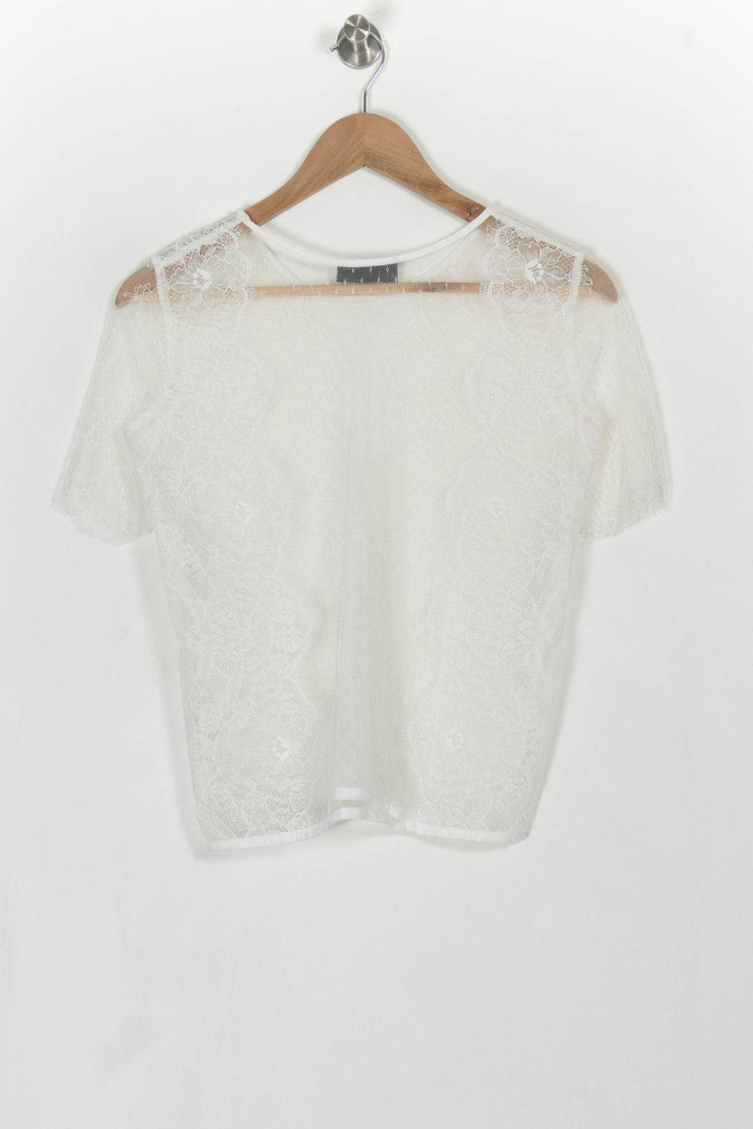 Blouse en dentelle blanche - Taille S/36 de la marque The Kooples | PARAD44421 - Vendu par Paradigme - Image 4
